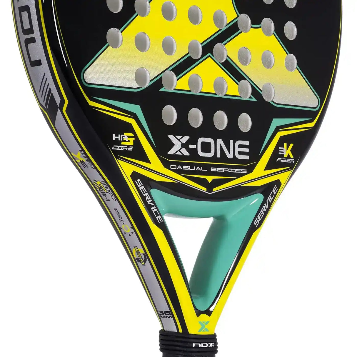 Pala de pádel Nox X-one amarilla y verde