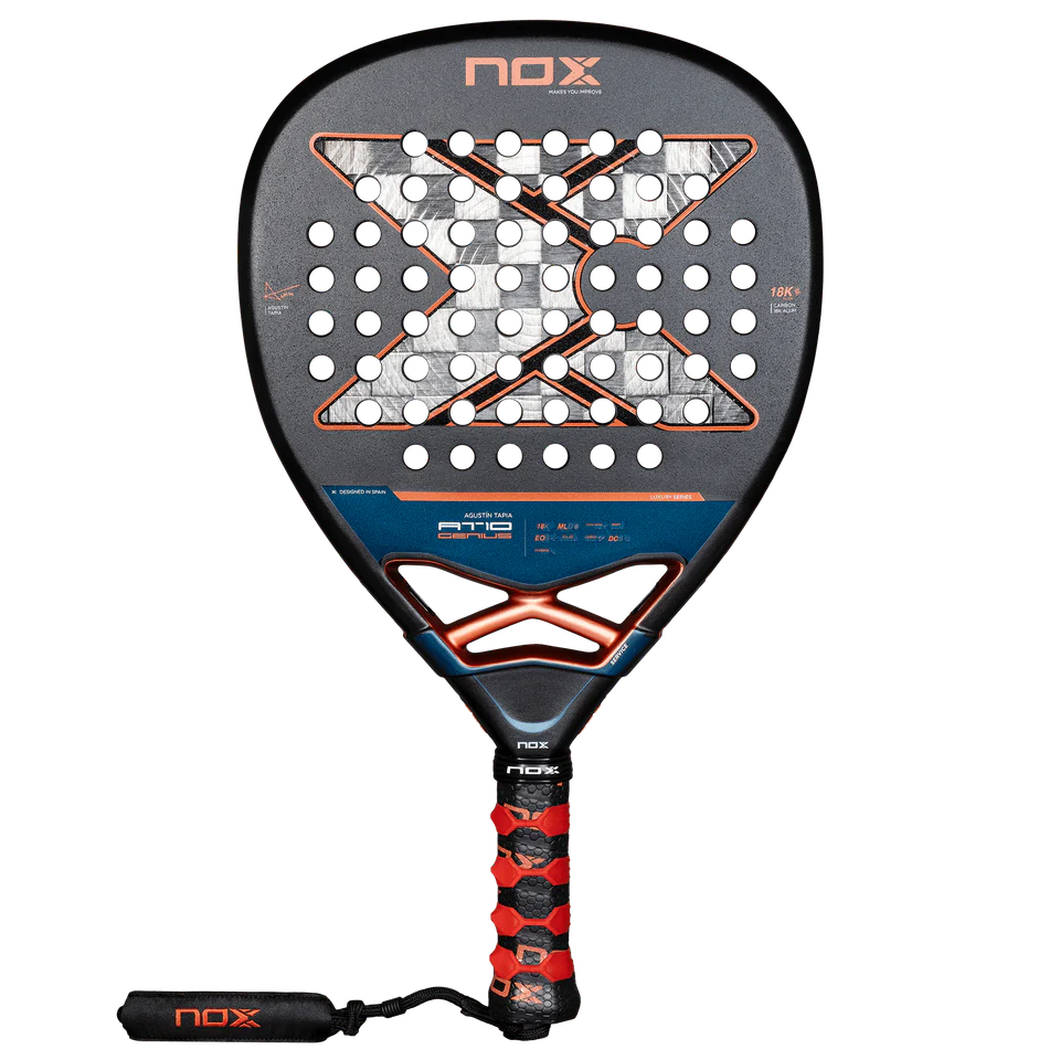 NOX AT10 GENIUS Attack 18K Alum 2025 by AGUSTIN TAPIA Padel Racket