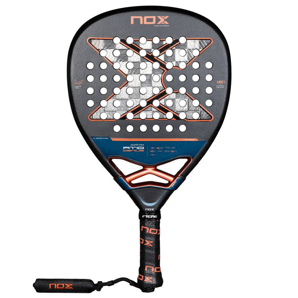 NOX AT10 GENIUS Attack 18K Alum 2025 by AGUSTIN TAPIA Padel Racket