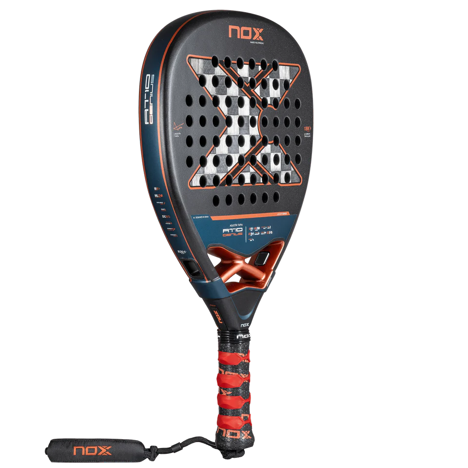 NOX AT10 GENIUS Attack 18K Alum 2025 by AGUSTIN TAPIA Padel Racket