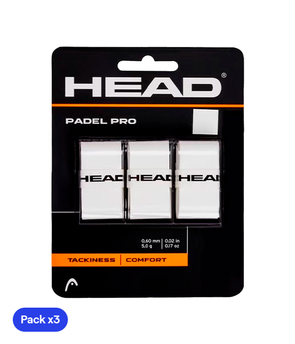 Overgrip Head Padel Pro (Pack x 3) Blanco