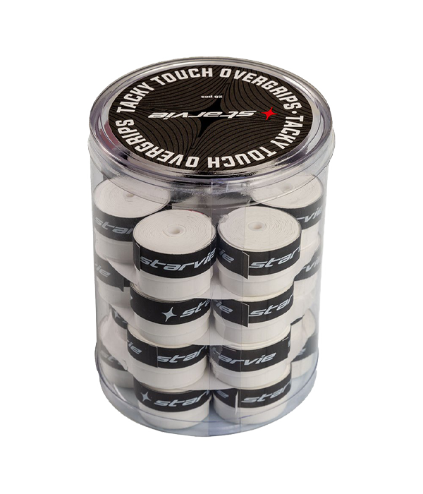 Sobregrip para tambor Starvie, tacto pegajoso, liso, blanco (25 unidades)