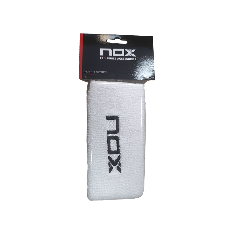 Nox White  Long Padel Wristbands