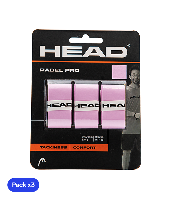 Head Padel Overgrip  Pro (Pack x 3) Pink